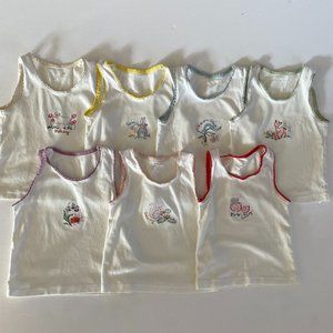 7-pack of Stella McCartney Kids Days of the Week Tank Tops, 6Y, organic cotton